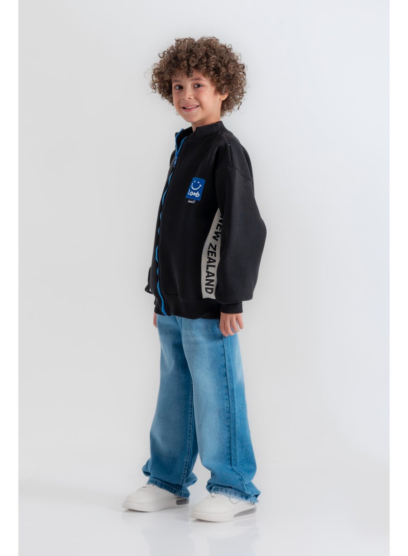 سي إن جينز وير كيدز بنطلون أولادي واسع سادة - Image 2